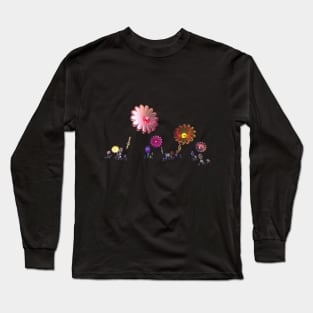 Flowers in a Row Long Sleeve T-Shirt
